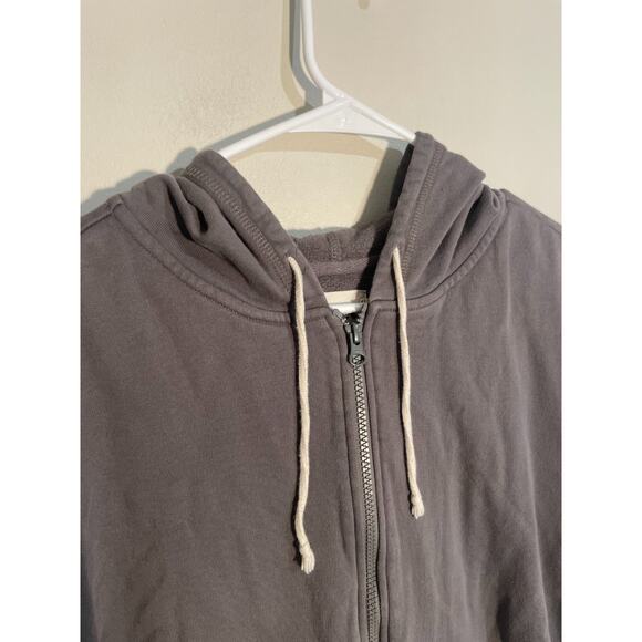 PACT XL 100% Organic Cotton Unisex, Mens, Dark Gray Zip-Up Hoodie - Picture 2 of 11